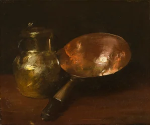 Naturaleza muerta en cobre, 1890-93